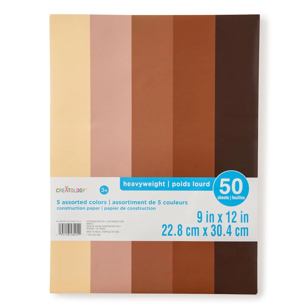 Brand new โ๏ธ Skin Tone 9" x 12" Construction Paper by Creatology™, 50 sheets ๐ 8 Brand new โ๏ธ Skin Tone 9" x 12" Construction Paper by Creatology™, 50 sheets ๐ - Image 6