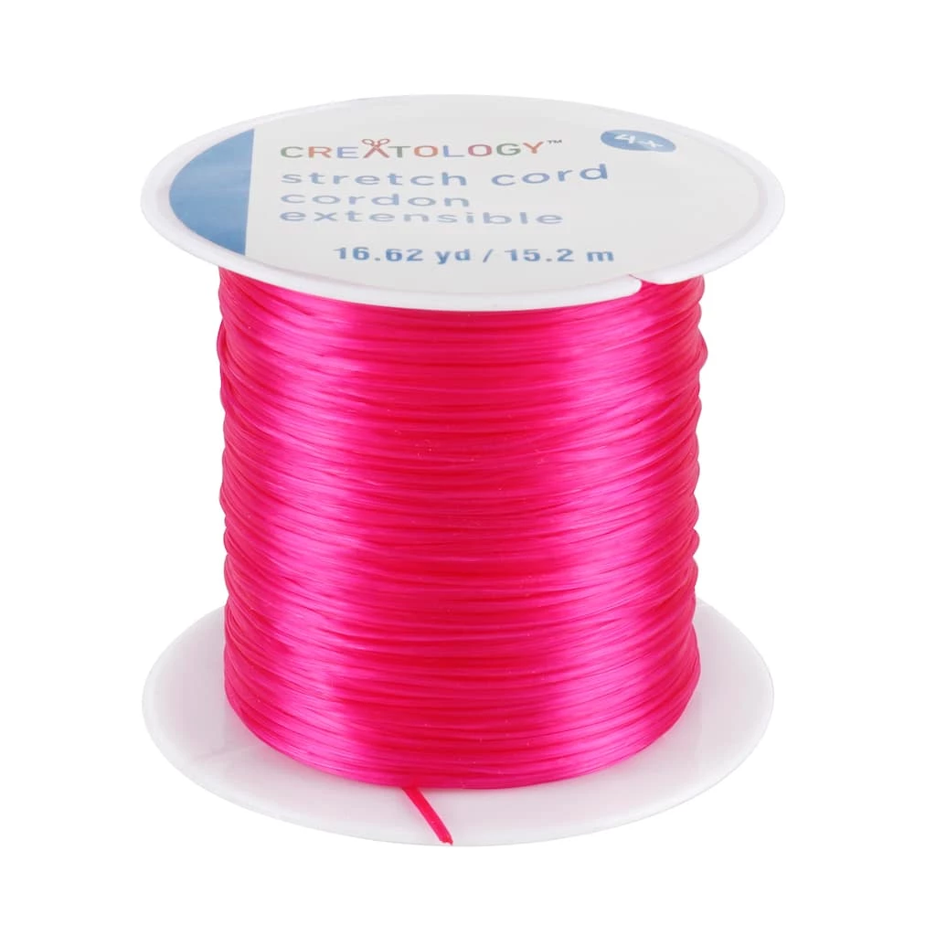 Best Sale ⭐ Hot Pink Stretch Cord by Creatology™ 🎁 3 Best Sale ⭐ Hot Pink Stretch Cord by Creatology™ 🎁