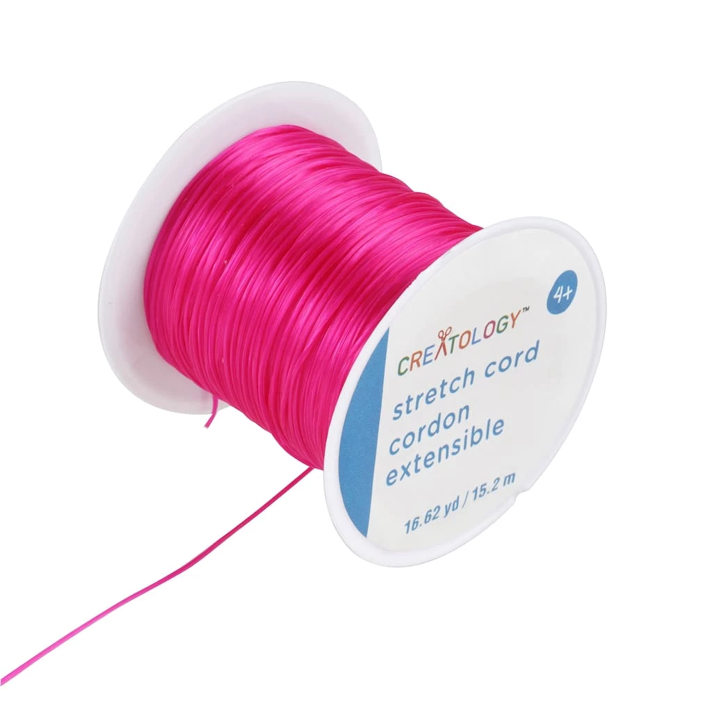 Best Sale ⭐ Hot Pink Stretch Cord by Creatology™ 🎁 4 Best Sale ⭐ Hot Pink Stretch Cord by Creatology™ 🎁 - Image 2
