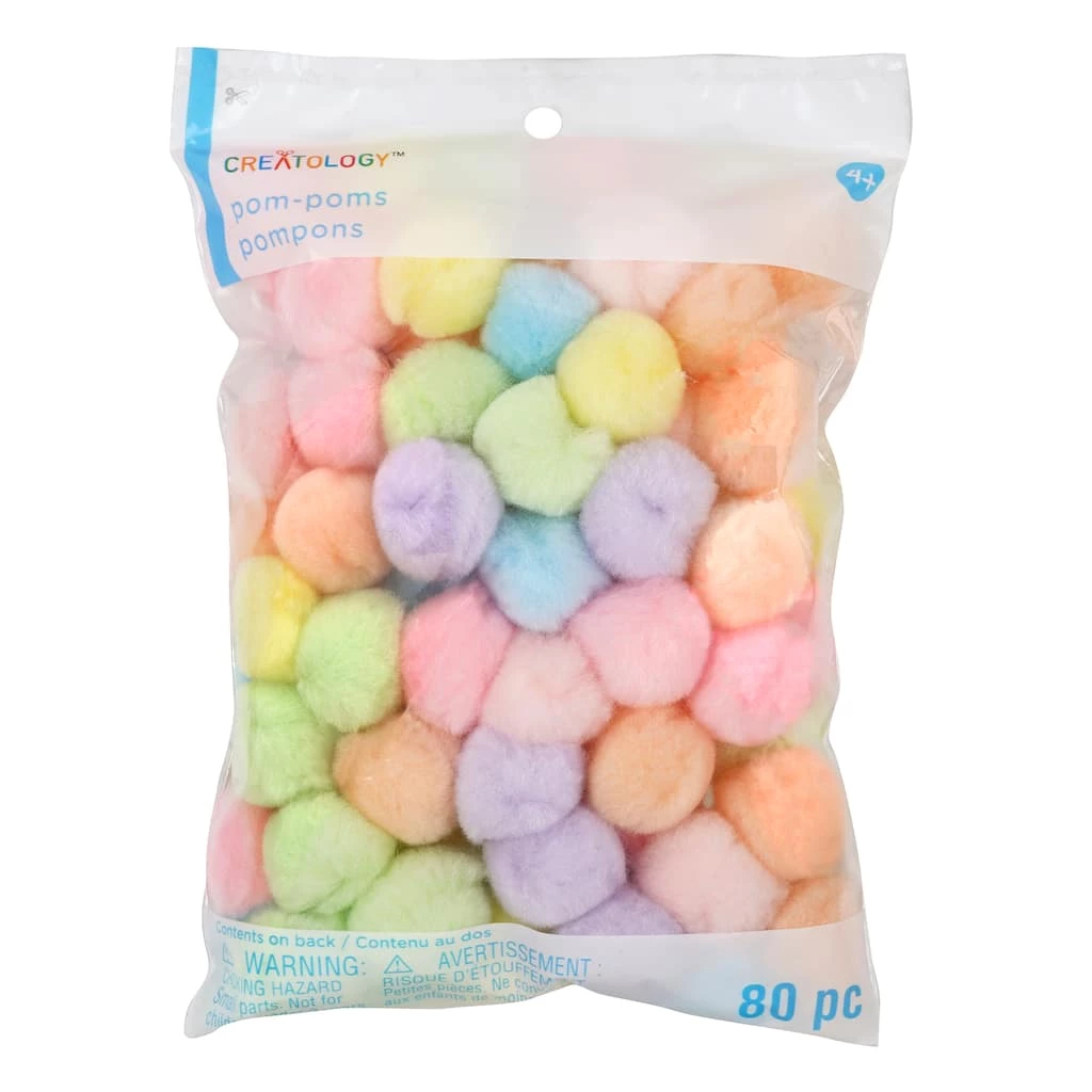 Buy ๐ 12 Packs: 80 ct. (960 total) 1" Pastel Pom Poms by Creatology™ ๐งจ 5 Buy ๐ 12 Packs: 80 ct. (960 total) 1" Pastel Pom Poms by Creatology™ ๐งจ - Image 3