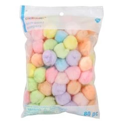 Brand new 🔔 1" Pastel Pom-Poms by Creatology™ ⌛ -Cheap Creatology Store 10670641 1