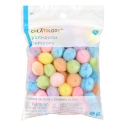 Hot Sale ⭐ 24 Packs: 65 ct. (1,560 total) 1/2" Pastel Pom Poms by Creatology™ 😍 -Cheap Creatology Store 10670646 1 1