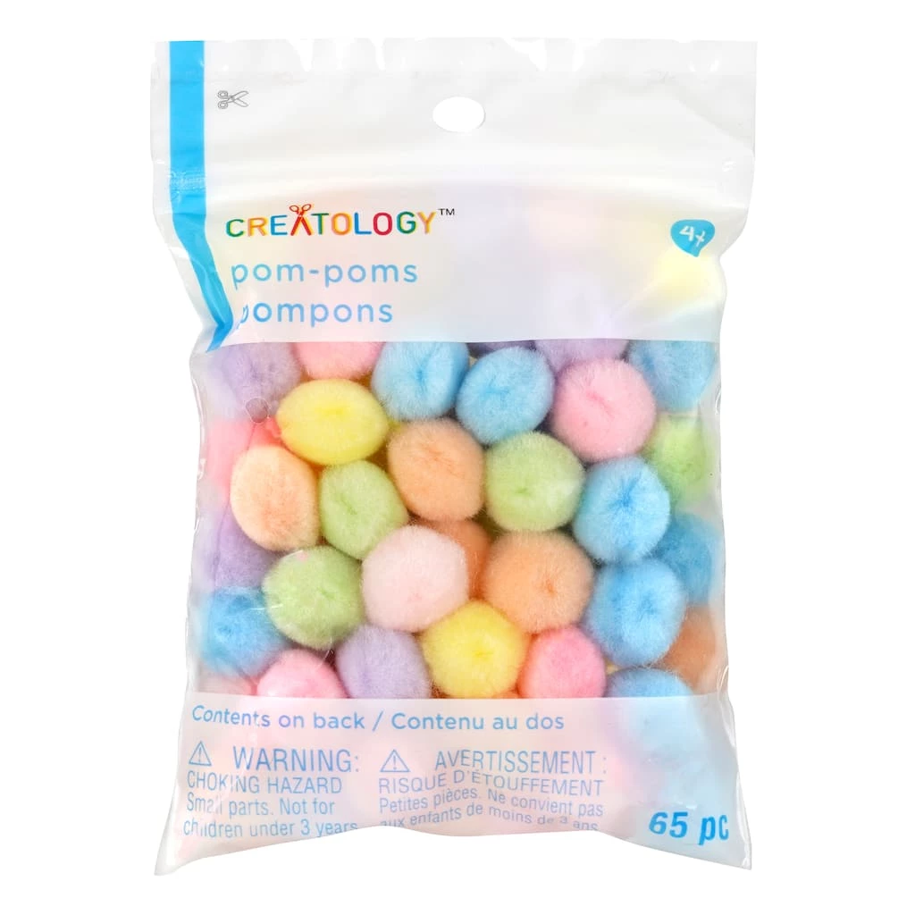 Promo ⭐ 0.5" Pastel Pom-Poms by Creatology™ 💯 5 Promo ⭐ 0.5" Pastel Pom-Poms by Creatology™ 💯 - Image 3