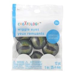 Hot Sale ⭐ 12 Packs: 12 ct. (144 total) 25mm Dragon Adhesive Wiggle Eyes by Creatology™ ✨ -Cheap Creatology Store 10670647 1 1