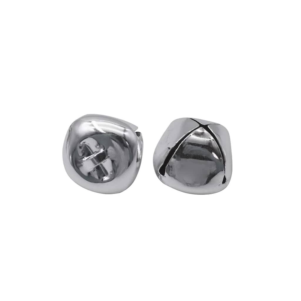 Best Pirce 🥰 50mm Silver Jingle Bells by Creatology™ 💯 3 Best Pirce 🥰 50mm Silver Jingle Bells by Creatology™ 💯