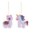 Wholesale 🎁 12 Pack: Unicorn & Llama Felt Sewing Kit by Creatology™ 👍 -Cheap Creatology Store 10670683 1 1