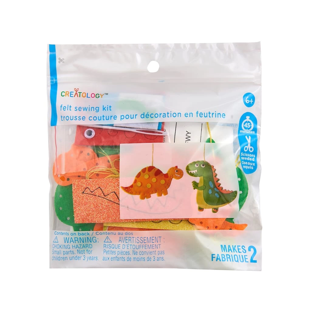 New ๐ฅ 12 Pack: Dinosaur Felt Sewing Kit by Creatology™ ๐ 4 New ๐ฅ 12 Pack: Dinosaur Felt Sewing Kit by Creatology™ ๐ - Image 2