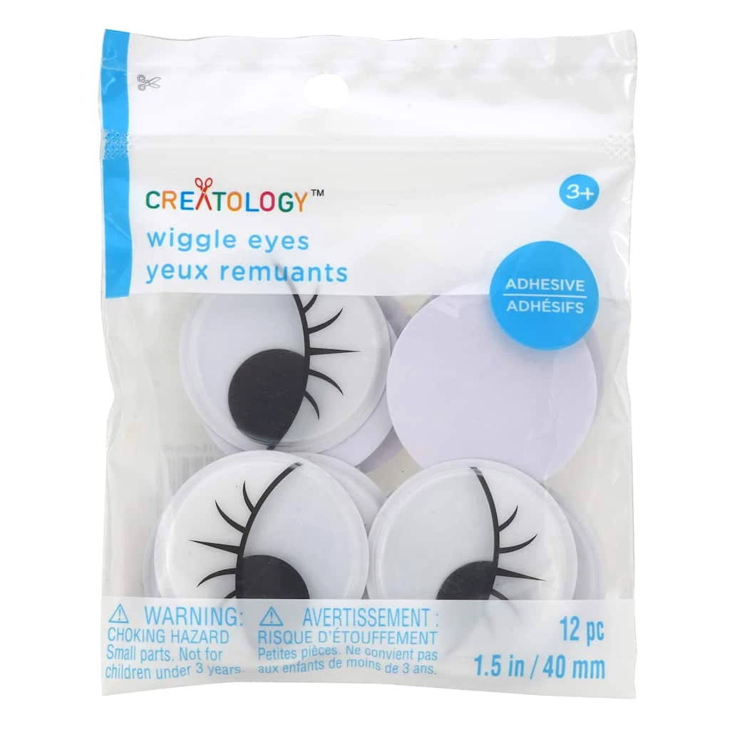Brand new 😍 12 Packs: 12 ct. (144 total) 40mm Lash Adhesive Wiggle Eyes by Creatology™ 🛒 4 Brand new 😍 12 Packs: 12 ct. (144 total) 40mm Lash Adhesive Wiggle Eyes by Creatology™ 🛒 - Image 2