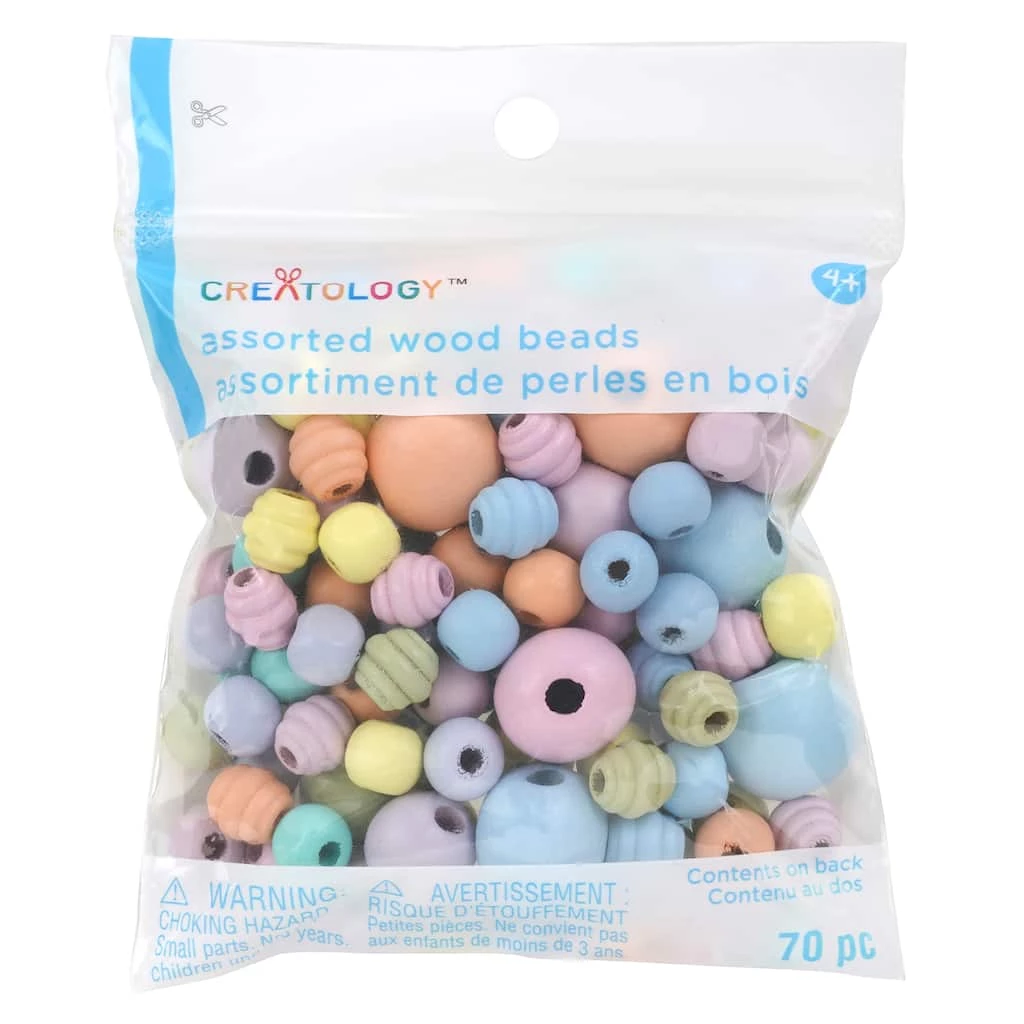 Deals 😉 Pastel Assorted Wood Beads by Creatology™ 🤩 3 Deals 😉 Pastel Assorted Wood Beads by Creatology™ 🤩