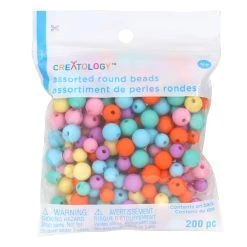 Flash Sale 🤩 12 Packs: 200 ct. (2,400 total) Pastel Assorted Round Beads by Creatology™ 😉
