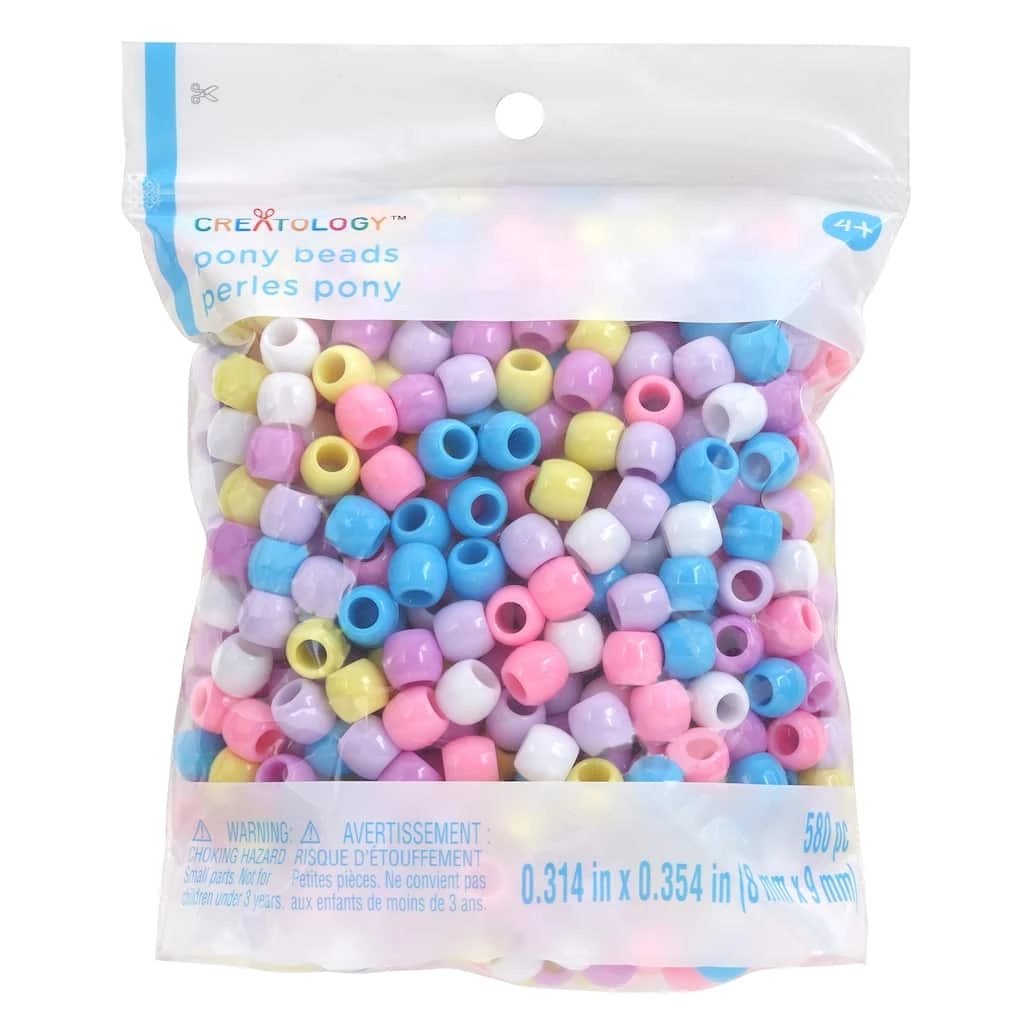 Top 10 🎁 12 Packs: 580 ct. (6,960 total) Pastel Mixed Pony Beads by Creatology™ ⭐ 3 Top 10 🎁 12 Packs: 580 ct. (6,960 total) Pastel Mixed Pony Beads by Creatology™ ⭐