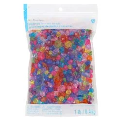 Buy ๐ 12 Pack: 1lb. Multicolor Faceted Beads by Creatology™ ๐ฅ