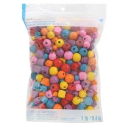 Best deal ✨ 1lb. Multicolor Shaped Wood Beads by Creatology™ ✔️