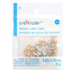 Cheapest 👍 Silver & Gold Lobster Claw Clasps by Creatology™ ✔️