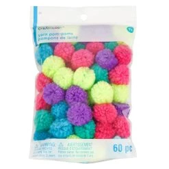 Budget 😀 Bright Yarn Pom Poms by Creatology™ ✨ 7 Budget 😀 Bright Yarn Pom Poms by Creatology™ ✨ -Cheap Creatology Store 10683661 1