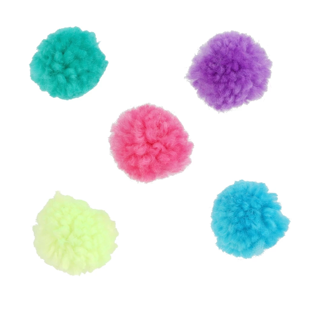 Budget 😀 Bright Yarn Pom Poms by Creatology™ ✨ 3 Budget 😀 Bright Yarn Pom Poms by Creatology™ ✨