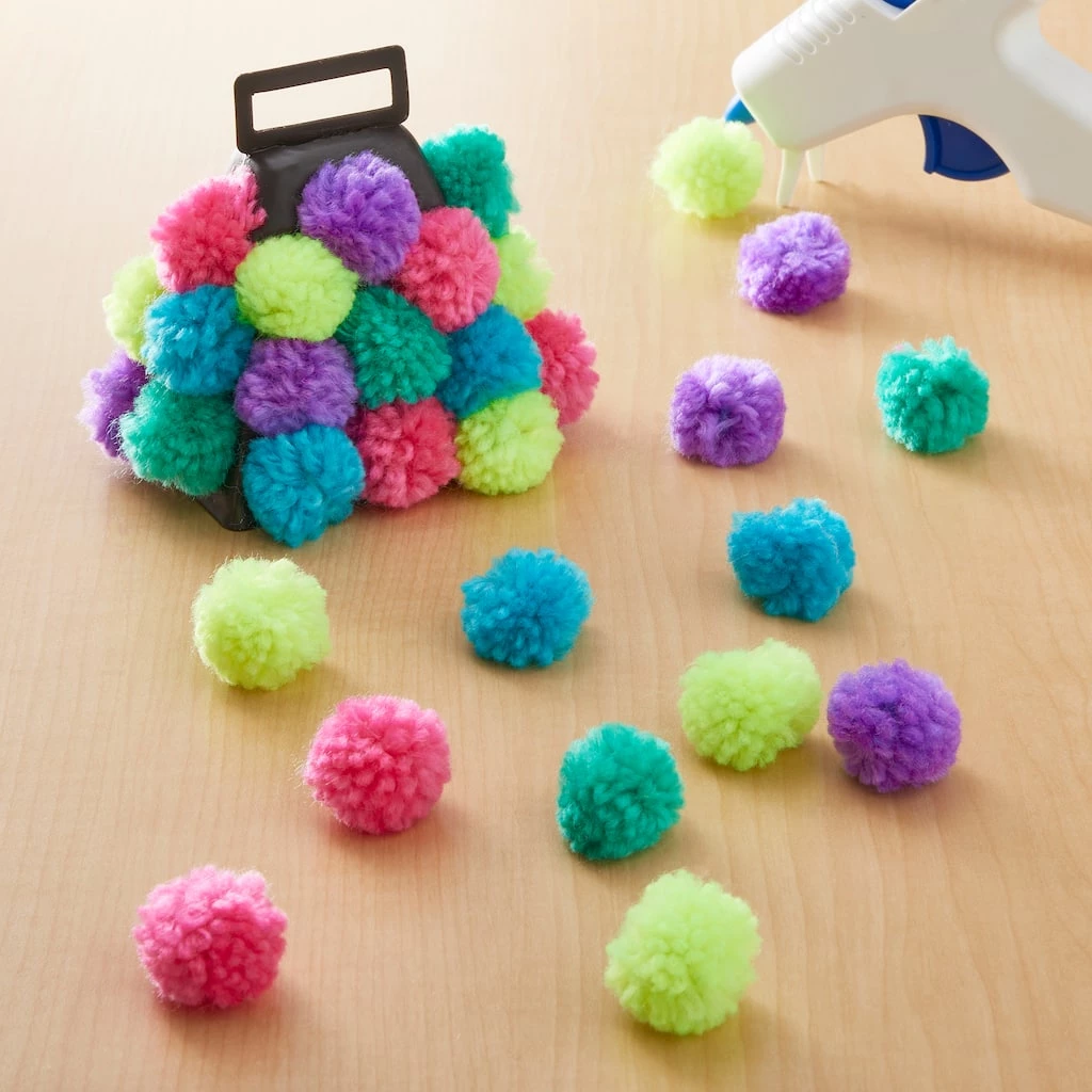 Budget 😀 Bright Yarn Pom Poms by Creatology™ ✨ 4 Budget 😀 Bright Yarn Pom Poms by Creatology™ ✨ - Image 2