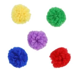 New 👍 Rainbow Yarn Pom Poms by Creatology™ 🎁