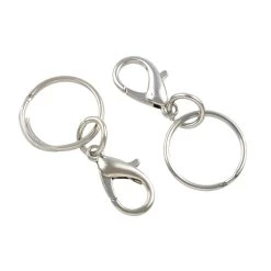 Cheapest ๐ 12 Packs: 4 ct. (48 total) Rhodium Lobster Claw Key Rings by Creatology™ โญ