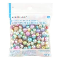 Budget 😉 12 Packs: 220 ct. (2,640 total) Pearl Mermaid Round Beads by Creatology™ 💯 -Cheap Creatology Store 10683987 1 1