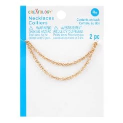 Promo 👏 12 Packs: 2 ct. (24 total) 16" Gold Chain Necklaces by Creatology™ 👍 -Cheap Creatology Store 10683988 3 1