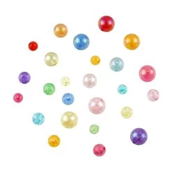 Deals 🔥 12 Pack: 1/2lb. Crackle Mix Round Beads by Creatology™ 🥰