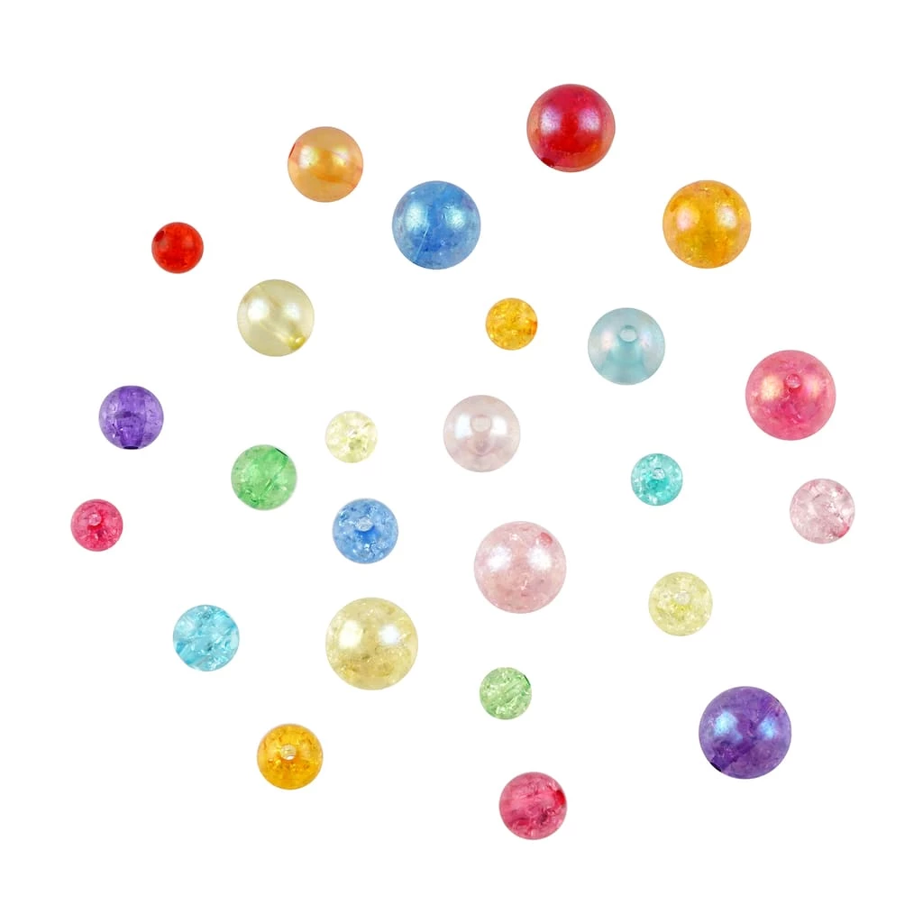 Deals 🔥 12 Pack: 1/2lb. Crackle Mix Round Beads by Creatology™ 🥰 3 Deals 🔥 12 Pack: 1/2lb. Crackle Mix Round Beads by Creatology™ 🥰