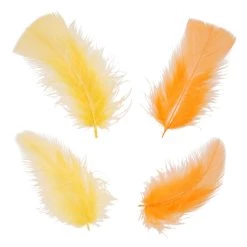 Best Sale 💯 12 Pack: Orange & Yellow Craft Turkey Feathers by Creatology™ 🎉