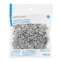Best reviews of 🔔 12 Packs: 340 ct. (4,080 total) Silver Alphabet Cube Beads by Creatology™, 6.5mm ✨ -Cheap Creatology Store 10684577 1 1