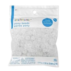 Buy ⌛ 12 Packs: 280 ct. (3,360 total) Color Change Clear Pony Beads by Creatology™, 6mm x 8mm 🧨 -Cheap Creatology Store 10684583 1 1