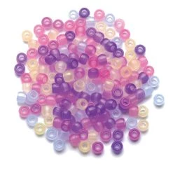 Buy โ 12 Packs: 280 ct. (3,360 total) Color Change Clear Pony Beads by Creatology™, 6mm x 8mm ๐งจ