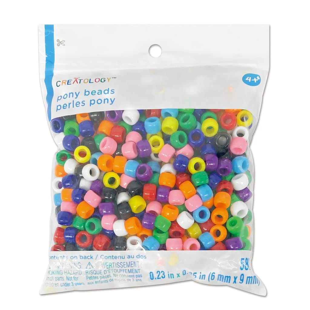 Best deal 😍 12 Packs: 580 ct. (6,960 total) Multicolor Opaque Pony Beads by Creatology™, 6mm x 9mm 🌟 5 Best deal 😍 12 Packs: 580 ct. (6,960 total) Multicolor Opaque Pony Beads by Creatology™, 6mm x 9mm 🌟 - Image 3