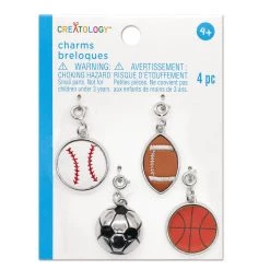Flash Sale 🔥 Sport Ball Charms by Creatology™, 4ct. 💯 -Cheap Creatology Store 10684594 1