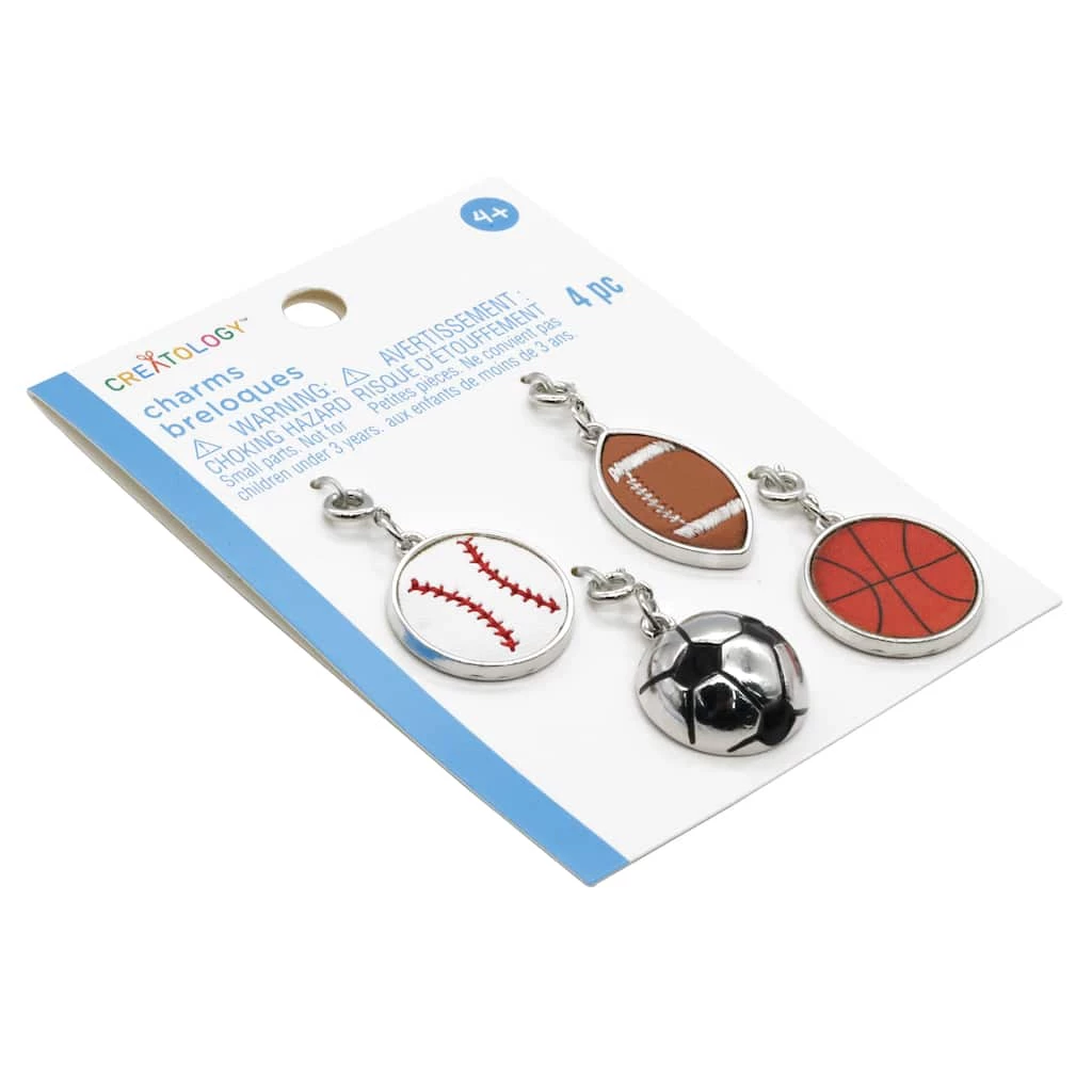 New ❤️ 12 Packs: 4 ct. (48 total) Sports Ball Charms by Creatology™ ⭐ 7 New ❤️ 12 Packs: 4 ct. (48 total) Sports Ball Charms by Creatology™ ⭐ - Image 5
