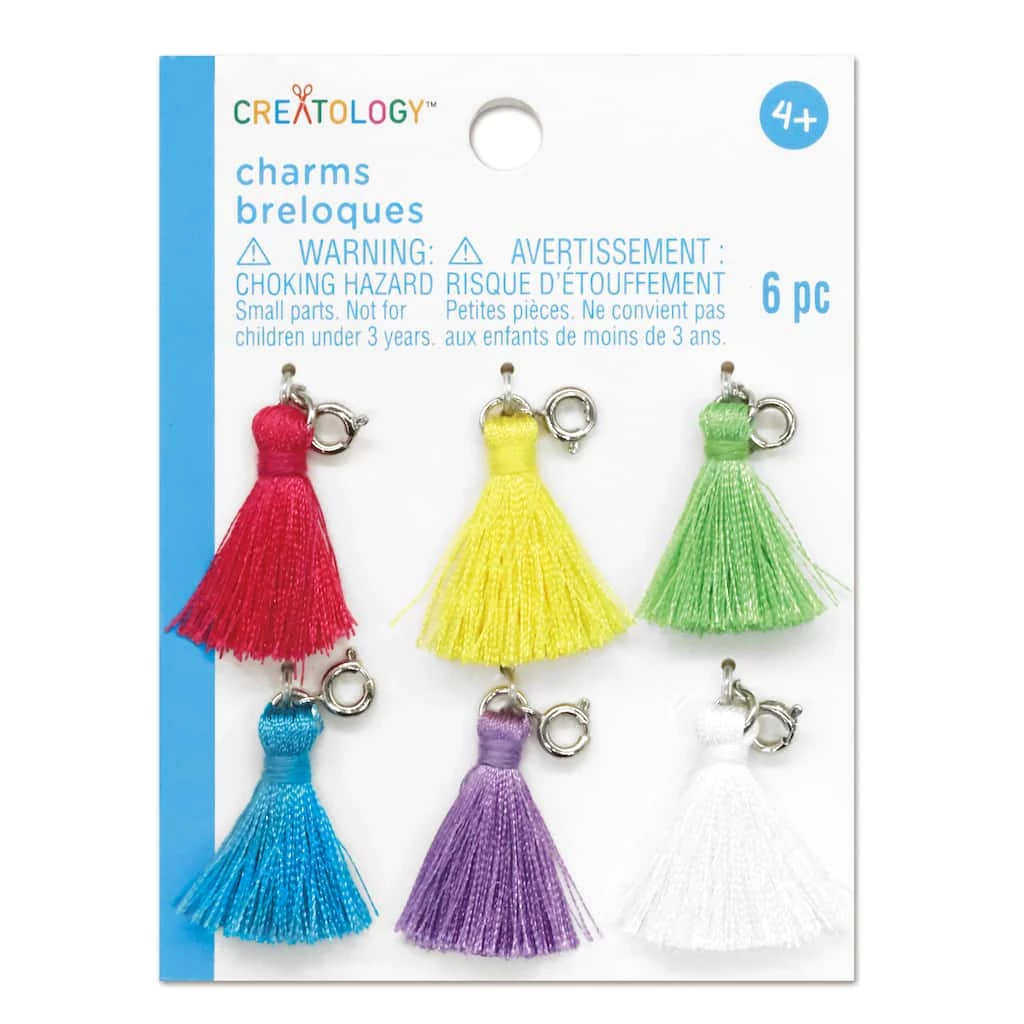 Deals ❤️ 12 Packs: 6 ct. (72 total) Bright Tassel Charms by Creatology™ 👍 8 Deals ❤️ 12 Packs: 6 ct. (72 total) Bright Tassel Charms by Creatology™ 👍 - Image 6