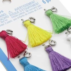 Deals ❤️ 12 Packs: 6 ct. (72 total) Bright Tassel Charms by Creatology™ 👍 11 Deals ❤️ 12 Packs: 6 ct. (72 total) Bright Tassel Charms by Creatology™ 👍 -Cheap Creatology Store 10684671 3 1