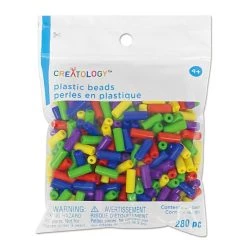 New ✔️ Rainbow Plastic Tube Beads by Creatology™, 12.5mm x 5mm 👏 -Cheap Creatology Store 10684821 1 1