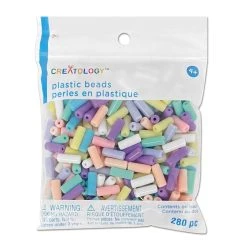 New 😀 Pastel Plastic Tube Beads by Creatology™, 12.5mm x 5mm 🥰 -Cheap Creatology Store 10684822 1