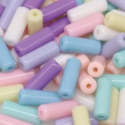 New 😀 Pastel Plastic Tube Beads by Creatology™, 12.5mm x 5mm 🥰 -Cheap Creatology Store 10684822 3