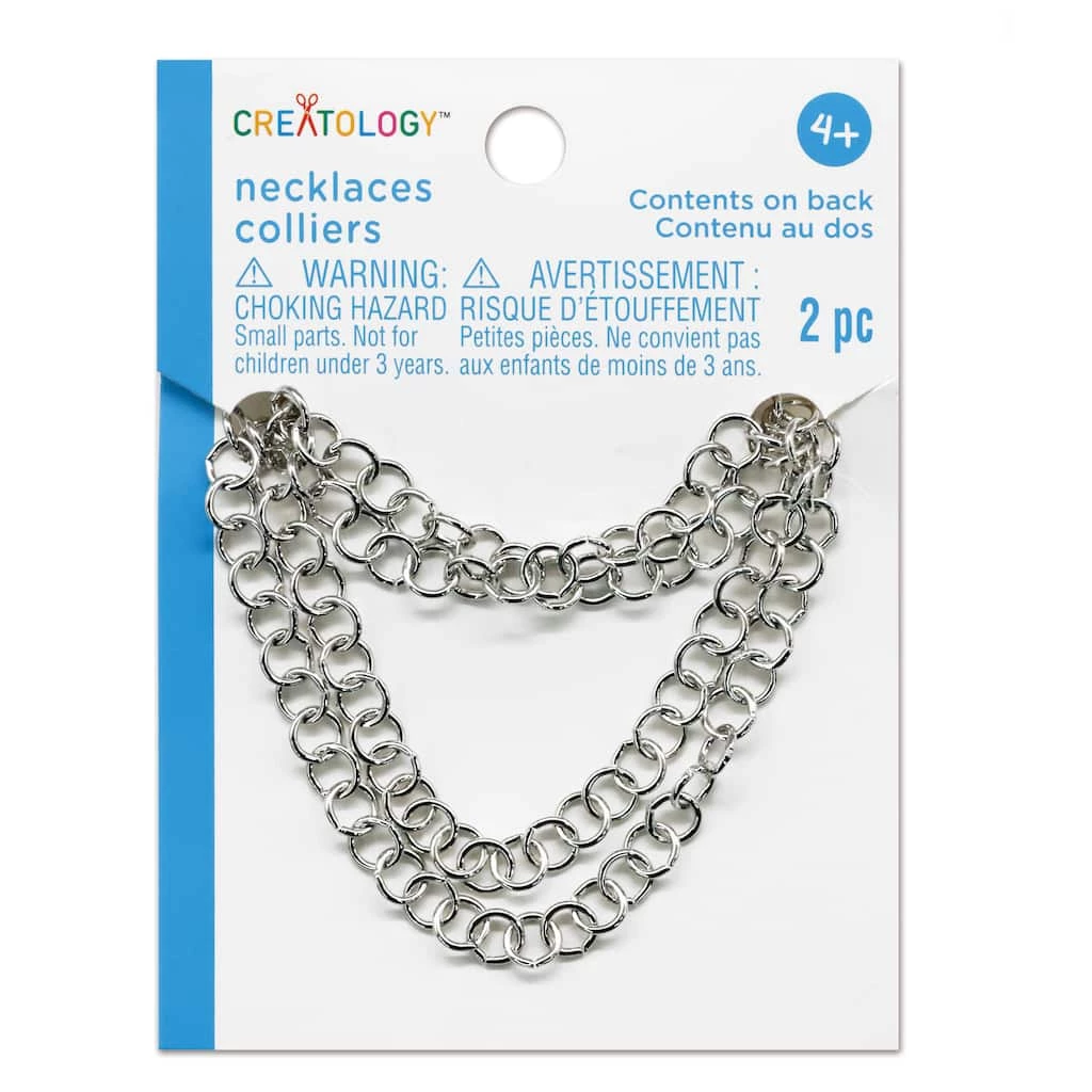 Cheap 🤩 12 Packs: 2 ct. (24 total) Silver Necklaces by Creatology™ 🎁 8 Cheap 🤩 12 Packs: 2 ct. (24 total) Silver Necklaces by Creatology™ 🎁 - Image 6