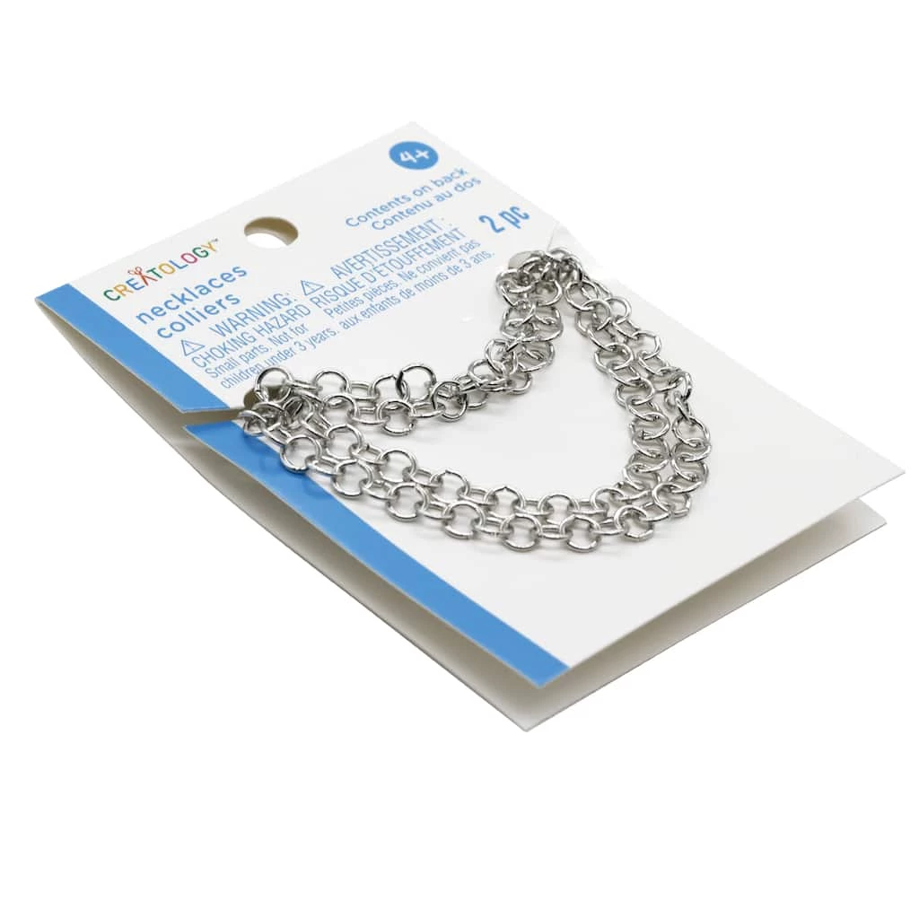 Cheap 🤩 12 Packs: 2 ct. (24 total) Silver Necklaces by Creatology™ 🎁 7 Cheap 🤩 12 Packs: 2 ct. (24 total) Silver Necklaces by Creatology™ 🎁 - Image 5