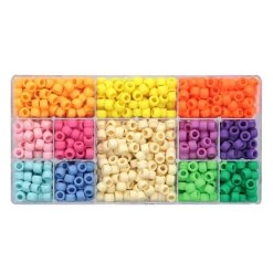 Outlet ⌛ 9 Packs: 970 ct. (8,730 total) Multicolor Matte Pony Beads by Creatology™, 6mm x 9mm 🎉