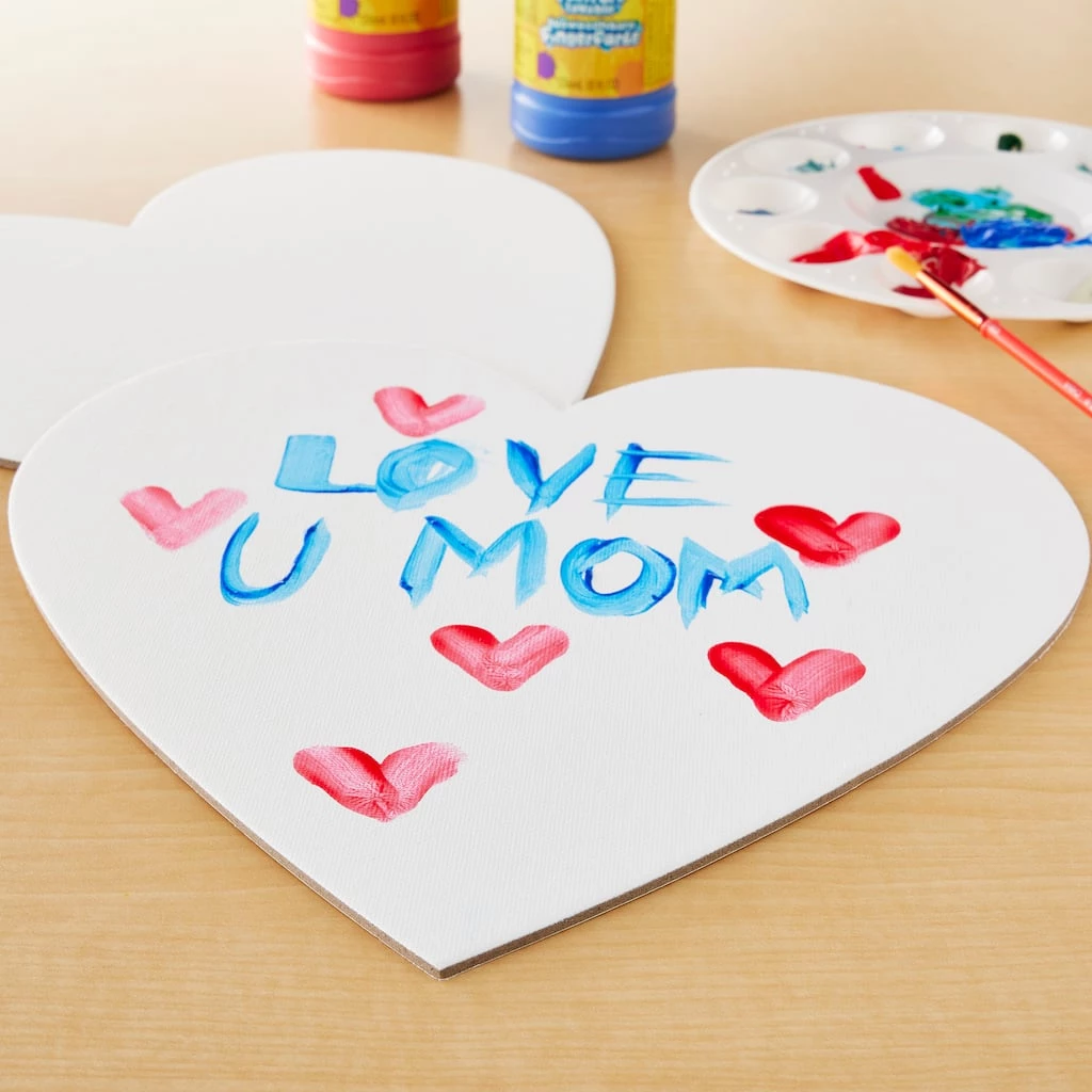 Best Pirce ❤️ 2 Pack 10" x 10" Heart Shape Canvas by Creatology™ 🔥 4 Best Pirce ❤️ 2 Pack 10" x 10" Heart Shape Canvas by Creatology™ 🔥 - Image 2