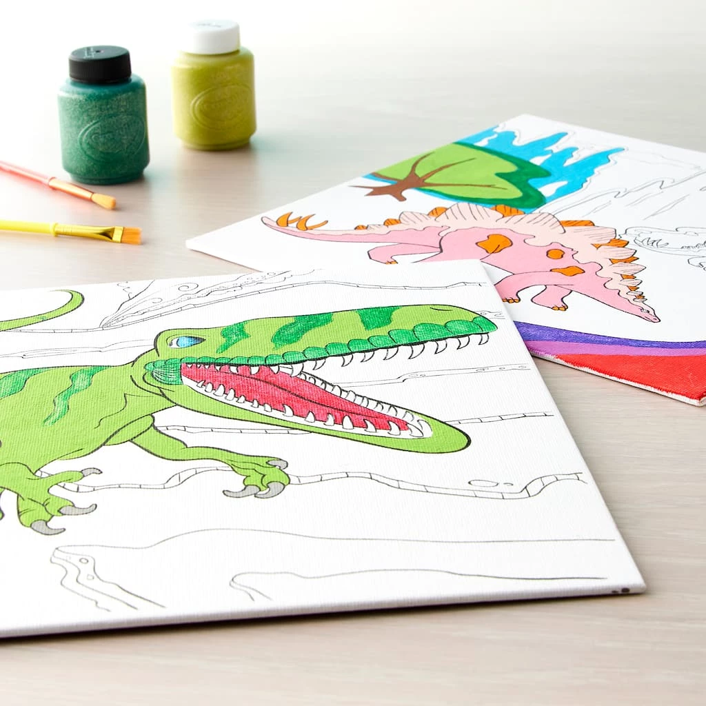 Promo 👏 Dinosaur Canvas Set by Creatology™ 🥰 4 Promo 👏 Dinosaur Canvas Set by Creatology™ 🥰 - Image 2