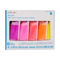 Top 10 โ๏ธ Neon 10 Color Acrylic Paint Pouch Set by Creatology™ ๐
