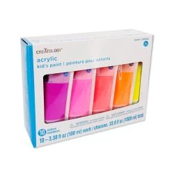 Top 10 ✔️ Neon 10 Color Acrylic Paint Pouch Set by Creatology™ 😍 -Cheap Creatology Store 10685100 6