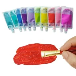 Coupon 🎉 Bright 10 Color Acrylic Paint Pouch Set by Creatology™ ⌛ -Cheap Creatology Store 10685102 4