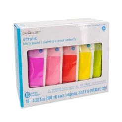 Coupon 🎉 Bright 10 Color Acrylic Paint Pouch Set by Creatology™ ⌛ -Cheap Creatology Store 10685102 6