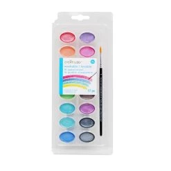 Best Pirce 🎉 Metallic 16 Color Washable Watercolor Paint Pan Set by Creatology™ 🤩 -Cheap Creatology Store 10685107 1