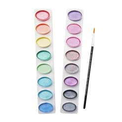 Best Pirce 🎉 Metallic 16 Color Washable Watercolor Paint Pan Set by Creatology™ 🤩 -Cheap Creatology Store 10685107 3